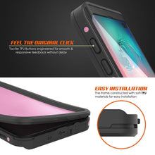 Load image into Gallery viewer, Galaxy S10+ Plus Waterproof Case PunkCase StudStar Pink Thin 6.6ft Underwater IP68 Shock/Snow Proof

