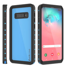 Load image into Gallery viewer, Galaxy S10+ Plus Waterproof Case PunkCase StudStar Light Blue Thin 6.6ft Underwater IP68 ShockProof
