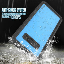 Load image into Gallery viewer, Galaxy S10+ Plus Waterproof Case PunkCase StudStar Light Blue Thin 6.6ft Underwater IP68 ShockProof
