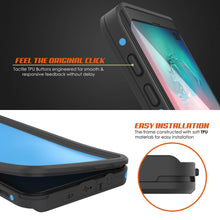 Load image into Gallery viewer, Galaxy S10+ Plus Waterproof Case PunkCase StudStar Light Blue Thin 6.6ft Underwater IP68 ShockProof
