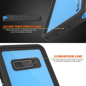 Galaxy S10+ Plus Waterproof Case PunkCase StudStar Light Blue Thin 6.6ft Underwater IP68 ShockProof