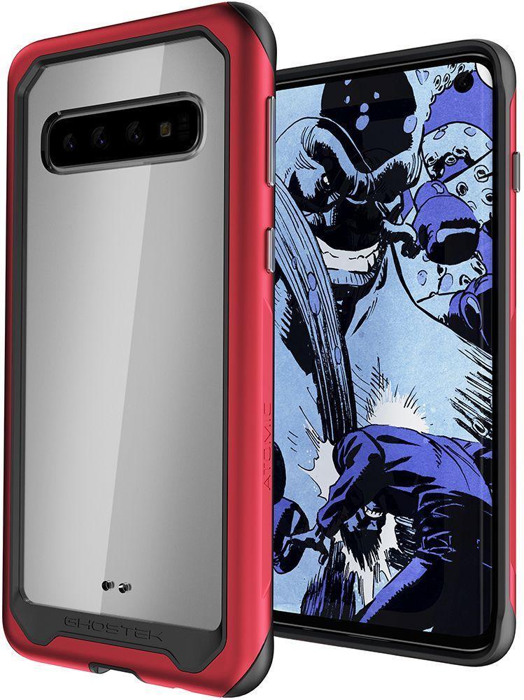 Galaxy S10 Military Grade Aluminum Case | Atomic Slim 2 Series [Red]