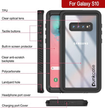 Load image into Gallery viewer, Galaxy S10+ Plus Water/Shockproof With Screen Protector Case [Black]
