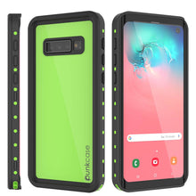 Load image into Gallery viewer, Galaxy S10 Waterproof Case PunkCase StudStar Light Green Thin 6.6ft Underwater IP68 ShockProof
