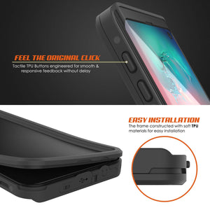 Galaxy S10 Waterproof Case PunkCase StudStar Black Thin 6.6ft Underwater IP68 Shock/Snow Proof