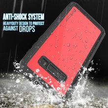 Load image into Gallery viewer, Galaxy S10 Waterproof Case PunkCase StudStar Red Thin 6.6ft Underwater IP68 Shock/Snow Proof
