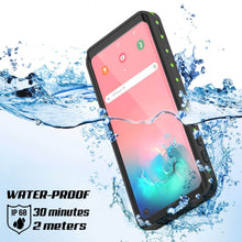Load image into Gallery viewer, Galaxy S10 Waterproof Case PunkCase StudStar Light Green Thin 6.6ft Underwater IP68 ShockProof
