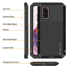 Load image into Gallery viewer, Galaxy s20 Metal Case, Heavy Duty Military Grade Rugged Armor Cover [Black]
