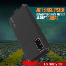 Load image into Gallery viewer, Galaxy s20 Metal Case, Heavy Duty Military Grade Rugged Armor Cover [Black]
