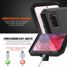 Load image into Gallery viewer, Galaxy s20 Metal Case, Heavy Duty Military Grade Rugged Armor Cover [Black]
