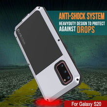 Load image into Gallery viewer, Galaxy s20 Metal Case, Heavy Duty Military Grade Rugged Armor Cover [White]
