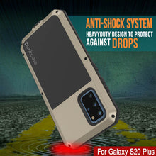 Load image into Gallery viewer, Galaxy s20+ Plus Metal Case, Heavy Duty Military Grade Rugged Armor Cover [Gold]
