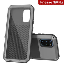 Load image into Gallery viewer, Galaxy s20+ Plus Metal Case, Heavy Duty Military Grade Rugged Armor Cover [Silver]
