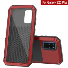 Load image into Gallery viewer, Galaxy s20+ Plus Metal Case, Heavy Duty Military Grade Rugged Armor Cover [Red]
