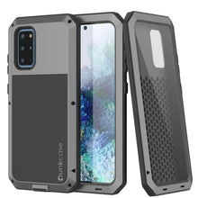 Load image into Gallery viewer, Galaxy s20+ Plus Metal Case, Heavy Duty Military Grade Rugged Armor Cover [Silver]
