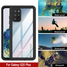 Load image into Gallery viewer, Galaxy S20+ Plus Water/Shockproof [Extreme Series] With Screen Protector Case [Black]
