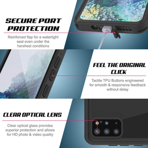 Galaxy S20+ Plus Waterproof Case PunkCase StudStar Light Green Thin 6.6ft Underwater IP68 ShockProof