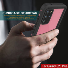 Load image into Gallery viewer, Galaxy S20+ Plus Waterproof Case PunkCase StudStar Pink Thin 6.6ft Underwater IP68 Shock/Snow Proof

