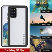 Load image into Gallery viewer, Galaxy S20+ Plus Waterproof Case, Punkcase StudStar White Thin 6.6ft Underwater IP68 Shock/Snow Proof
