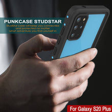 Load image into Gallery viewer, Galaxy S20+ Plus Waterproof Case PunkCase StudStar Light Blue Thin 6.6ft Underwater IP68 ShockProof
