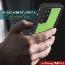 Load image into Gallery viewer, Galaxy S20+ Plus Waterproof Case PunkCase StudStar Light Green Thin 6.6ft Underwater IP68 ShockProof
