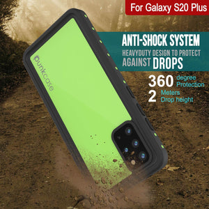 Galaxy S20+ Plus Waterproof Case PunkCase StudStar Light Green Thin 6.6ft Underwater IP68 ShockProof