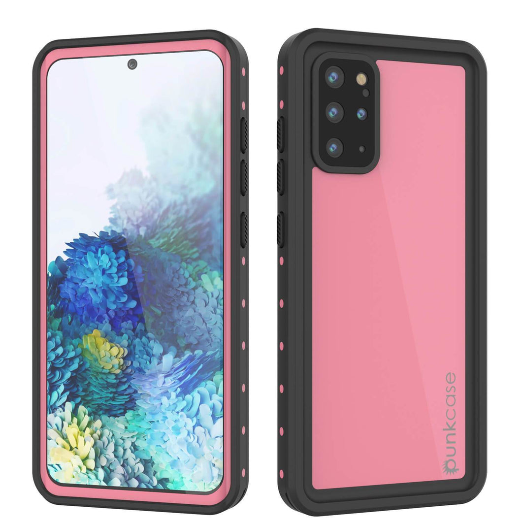 Galaxy S20+ Plus Waterproof Case PunkCase StudStar Pink Thin 6.6ft Underwater IP68 Shock/Snow Proof