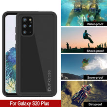 Load image into Gallery viewer, Galaxy S20+ Plus Waterproof Case PunkCase StudStar Black Thin 6.6ft Underwater IP68 Shock/Snow Proof
