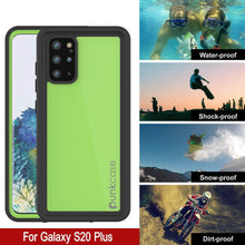Load image into Gallery viewer, Galaxy S20+ Plus Waterproof Case PunkCase StudStar Light Green Thin 6.6ft Underwater IP68 ShockProof
