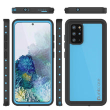 Load image into Gallery viewer, Galaxy S20+ Plus Waterproof Case PunkCase StudStar Light Blue Thin 6.6ft Underwater IP68 ShockProof
