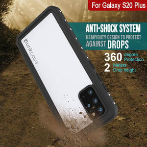 Galaxy S20+ Plus Waterproof Case, Punkcase StudStar White Thin 6.6ft Underwater IP68 Shock/Snow Proof