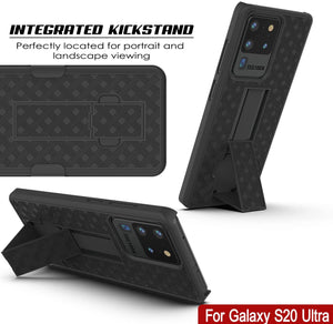 Galaxy S24 Ultra Case, Punkcase Holster Belt Clip With Screen Protector [Pink]