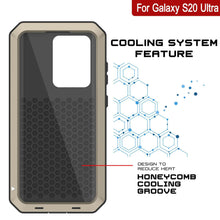 Load image into Gallery viewer, Galaxy S20 Ultra Metal Case, Heavy Duty Military Grade Rugged Armor Cover [Gold]
