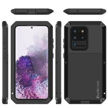 Load image into Gallery viewer, Galaxy S20 Ultra Metal Case, Heavy Duty Military Grade Rugged Armor Cover [Black]
