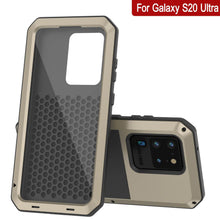 Load image into Gallery viewer, Galaxy S20 Ultra Metal Case, Heavy Duty Military Grade Rugged Armor Cover [Gold]
