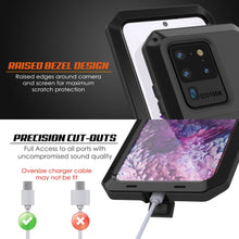 Load image into Gallery viewer, Galaxy S20 Ultra Metal Case, Heavy Duty Military Grade Rugged Armor Cover [Black]
