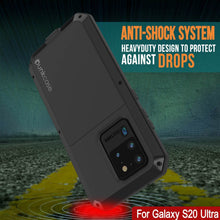 Load image into Gallery viewer, Galaxy S20 Ultra Metal Case, Heavy Duty Military Grade Rugged Armor Cover [Black]
