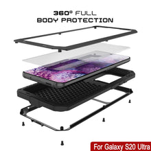 Load image into Gallery viewer, Galaxy S20 Ultra Metal Case, Heavy Duty Military Grade Rugged Armor Cover [Black]
