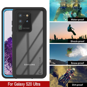 Galaxy S20 Ultra Water/Shock/Snow/dirt proof [Extreme Series] Slim Case [Light Blue]