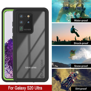 Galaxy S20 Ultra Water/Shockproof [Extreme Series] Screen Protector Case [Light Green]