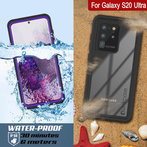 Galaxy S20 Ultra Water/Shockproof [Extreme Series] Slim Screen Protector Case [Purple]