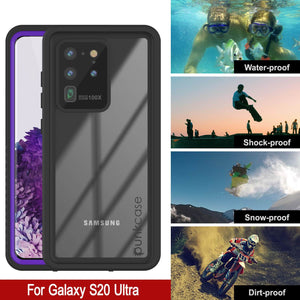 Galaxy S20 Ultra Water/Shockproof [Extreme Series] Slim Screen Protector Case [Purple]