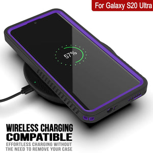 Galaxy S20 Ultra Water/Shockproof [Extreme Series] Slim Screen Protector Case [Purple]