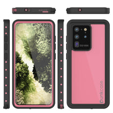 Load image into Gallery viewer, Galaxy S20 Ultra Waterproof Case PunkCase StudStar Pink Thin 6.6ft Underwater IP68 Shock/Snow Proof
