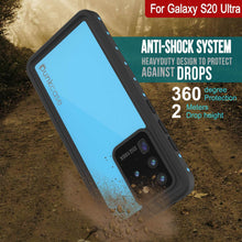 Load image into Gallery viewer, Galaxy S20 Ultra Waterproof Case PunkCase StudStar Light Blue Thin 6.6ft Underwater IP68 ShockProof
