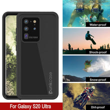 Load image into Gallery viewer, Galaxy S20 Ultra Waterproof Case PunkCase StudStar Black Thin 6.6ft Underwater IP68 Shock/Snow Proof

