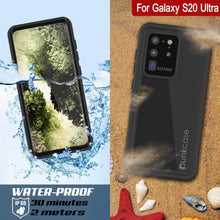 Load image into Gallery viewer, Galaxy S20 Ultra Waterproof Case PunkCase StudStar Black Thin 6.6ft Underwater IP68 Shock/Snow Proof
