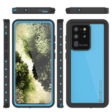 Load image into Gallery viewer, Galaxy S20 Ultra Waterproof Case PunkCase StudStar Light Blue Thin 6.6ft Underwater IP68 ShockProof
