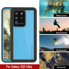 Load image into Gallery viewer, Galaxy S20 Ultra Waterproof Case PunkCase StudStar Light Blue Thin 6.6ft Underwater IP68 ShockProof
