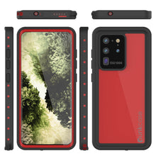 Load image into Gallery viewer, Galaxy S20 Ultra Waterproof Case PunkCase StudStar Red Thin 6.6ft Underwater IP68 Shock/Snow Proof
